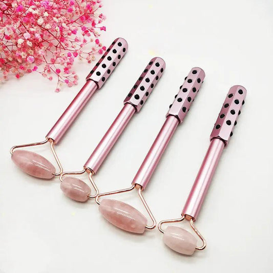Natural Jade Massage Wand 4 Piece Set With Germanium Beauty Bar Heads Health Care by null