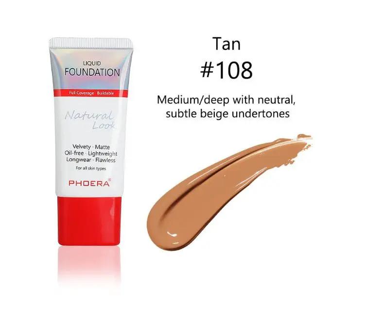 Matte Silky Liquid Foundation For Natural Look With Lightweight Buildable Coverage From Sheer To Full by null