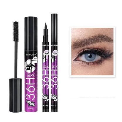 Eyeliner And Mascara Combo Set Two Piece Black Makeup Kit For Everyday And Party Looks by null