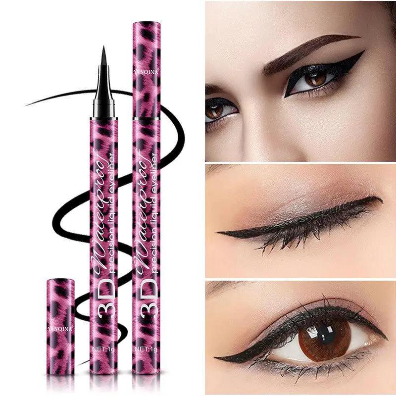 Red Leopard Eyeliner And Mascara Set Makeup Duo For Bold Eye Look 2 In 1 Kit Waterproof by null