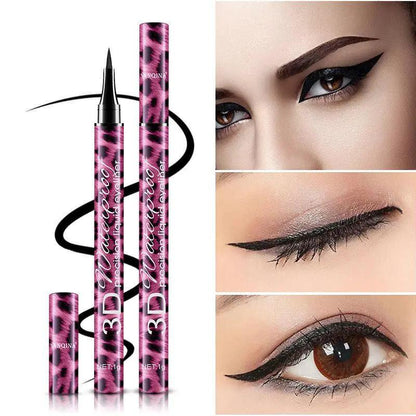 Red Leopard Eyeliner And Mascara Set Makeup Duo For Bold Eye Look 2 In 1 Kit Waterproof by null