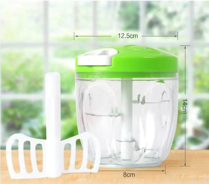 High Speed Multifunction Manual Food Processor Chopper Shredder And Meat Grinder For Vegetables And Meat by null