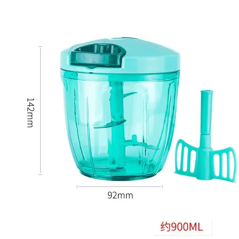 High Speed Multifunction Manual Food Processor Chopper Shredder And Meat Grinder For Vegetables And Meat by null
