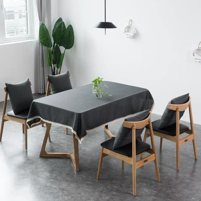Waterproof Tablecloth Anti Scald Table Cloth Coffee Table Cover Bedside Table Cover TV Counter Cloth Table Mat by null