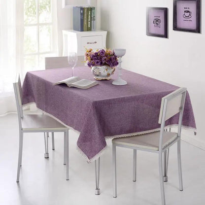 Waterproof Tablecloth Anti Scald Table Cloth Coffee Table Cover Bedside Table Cover TV Counter Cloth Table Mat by null