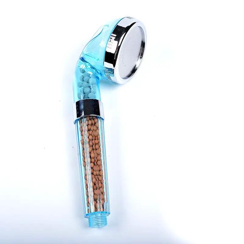 Pressurized Negative Ion Shower Head With Three Mode Water Outlet And Massage Spray by null