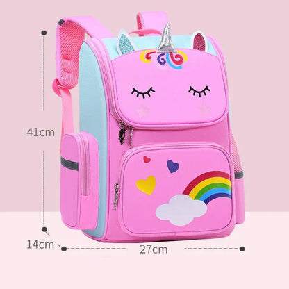 Durable School Bags for Primary School Students Grades 1 to 6 in Royal Blue Purple Pink Blue by null