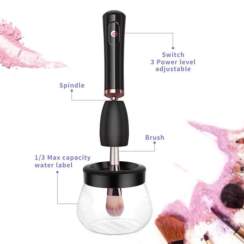 Makeup Brush Cleaning Machine Electric Scrubber For Deep Cleaning And Hygienic Makeup Brushes by null