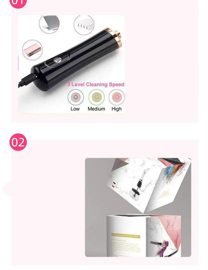 Makeup Brush Cleaning Machine Electric Scrubber For Deep Cleaning And Hygienic Makeup Brushes by null
