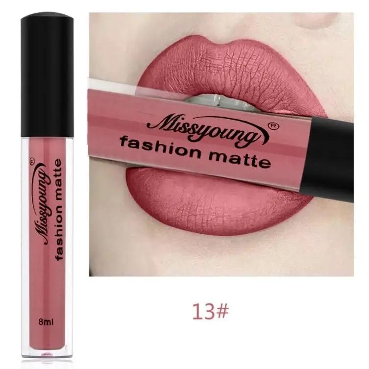 Matte Lip Gloss And Liquid Lipstick Non Sticky Cup Lip Color Set With Ten Options A Through J by null