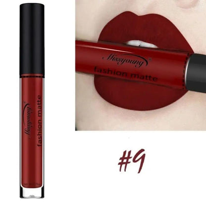 Matte Lip Gloss And Liquid Lipstick Non Sticky Cup Lip Color Set With Ten Options A Through J by null