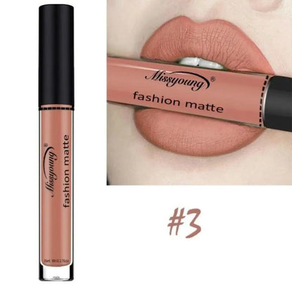 Matte Lip Gloss And Liquid Lipstick Non Sticky Cup Lip Color Set With Ten Options A Through J by null