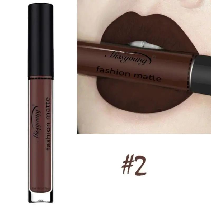 Matte Lip Gloss And Liquid Lipstick Non Sticky Cup Lip Color Set With Ten Options A Through J by null