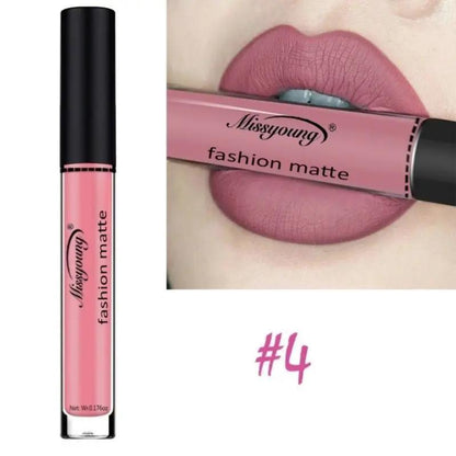 Matte Lip Gloss And Liquid Lipstick Non Sticky Cup Lip Color Set With Ten Options A Through J by null
