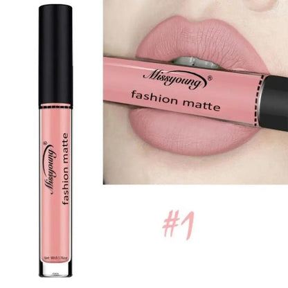 Matte Lip Gloss And Liquid Lipstick Non Sticky Cup Lip Color Set With Ten Options A Through J by null