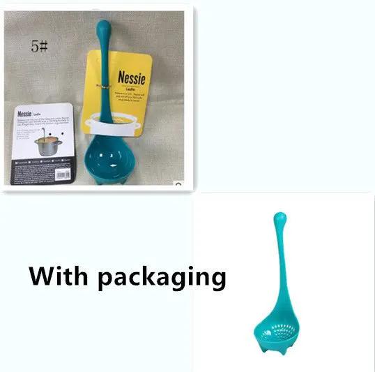 Cute Dinosaur Standing Spoon For Kids Kitchen Durable Food Grade PP Utensil Featuring Cartoon Dinosaur Design by null