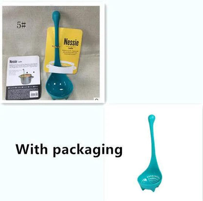 Cute Dinosaur Standing Spoon For Kids Kitchen Durable Food Grade PP Utensil Featuring Cartoon Dinosaur Design by null