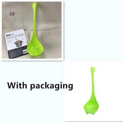 Cute Dinosaur Standing Spoon For Kids Kitchen Durable Food Grade PP Utensil Featuring Cartoon Dinosaur Design by null