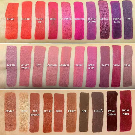 Velvet Lip Glaze Matte Lipstick Neutral Gloss Label by null