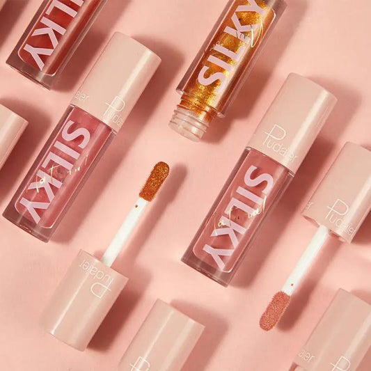 Mirror Water Gloss Lip Glaze Lipstick Duo Hydrating Lip Gloss Glossy Shine Fuller Radiant Lips by null