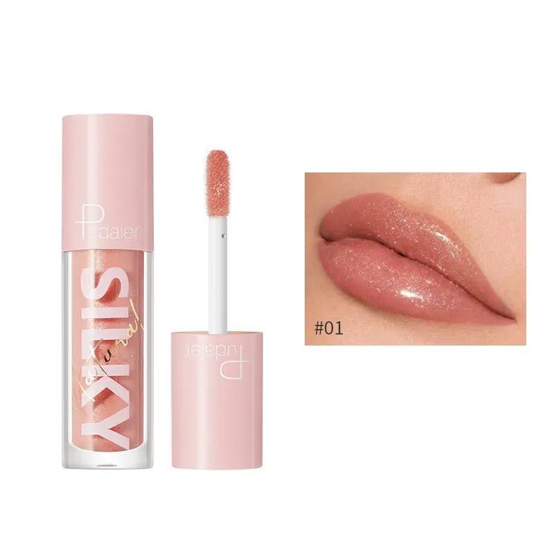 Mirror Water Gloss Lip Glaze Lipstick Duo Hydrating Lip Gloss Glossy Shine Fuller Radiant Lips by null