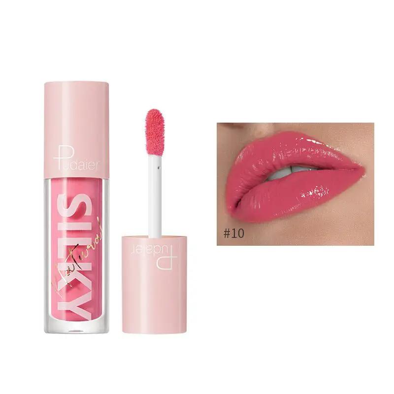 Mirror Water Gloss Lip Glaze Lipstick Duo Hydrating Lip Gloss Glossy Shine Fuller Radiant Lips by null