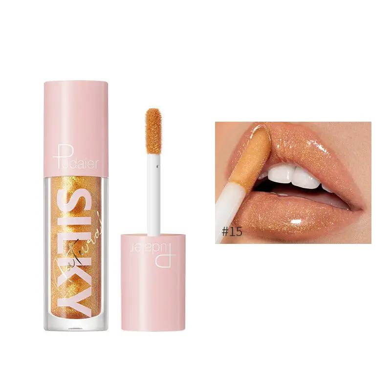 Mirror Water Gloss Lip Glaze Lipstick Duo Hydrating Lip Gloss Glossy Shine Fuller Radiant Lips by null