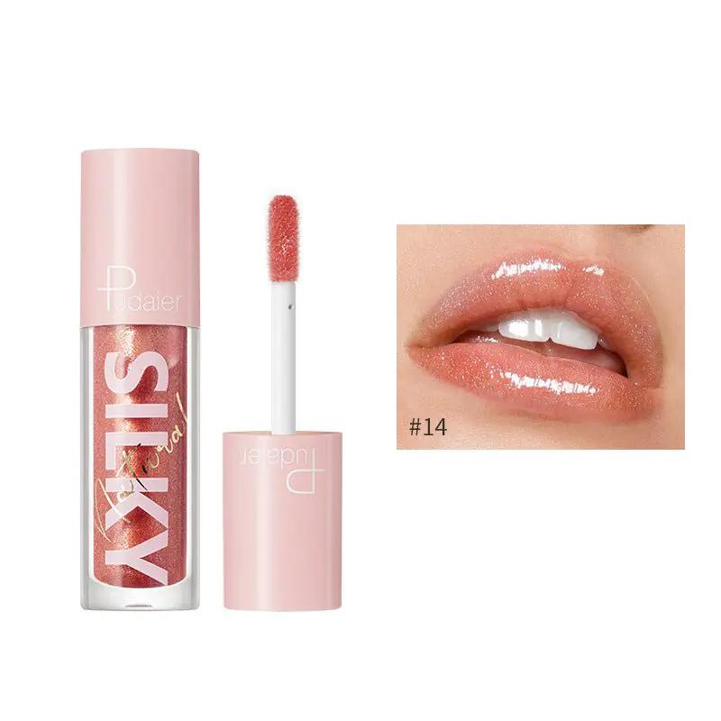 Mirror Water Gloss Lip Glaze Lipstick Duo Hydrating Lip Gloss Glossy Shine Fuller Radiant Lips by null