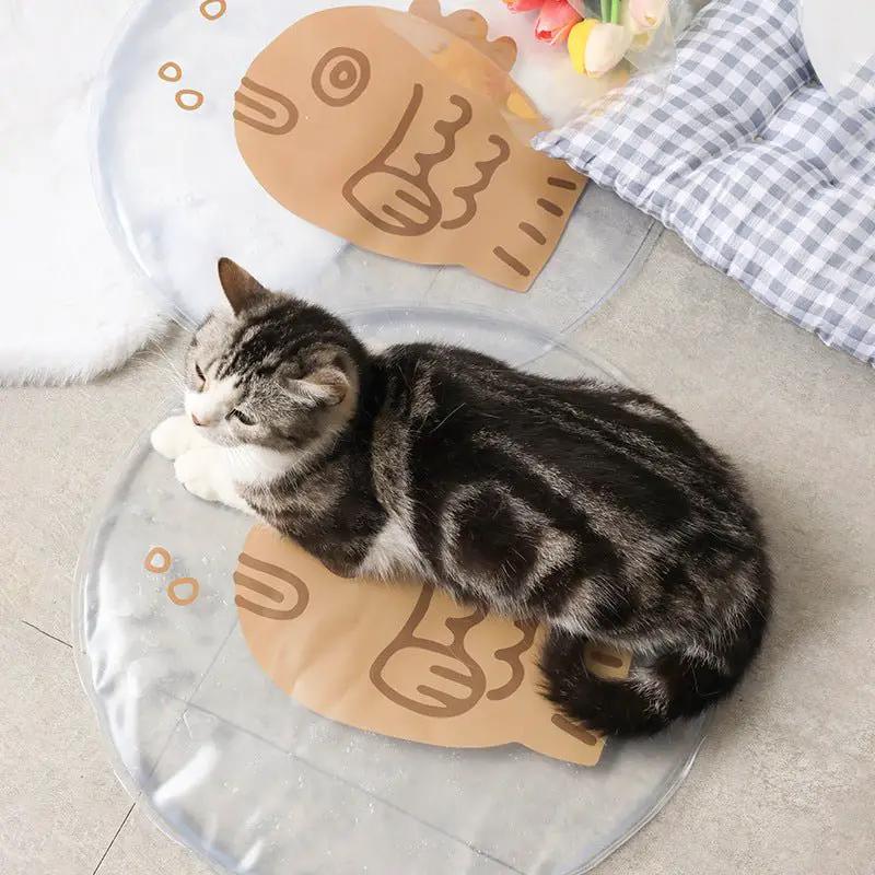 Cooling Pressure Activated Pet Ice Mat Cat Bed For Dogs And Cats Portable Lightweight Indoor Outdoor Use by null