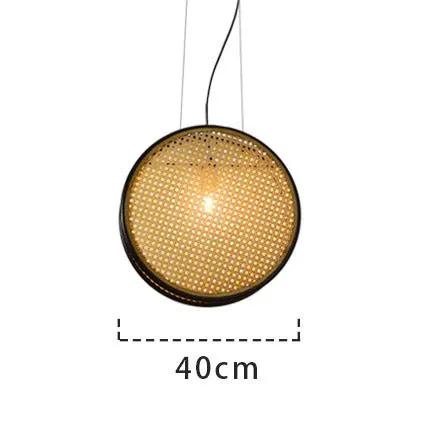Vintage Rattan Chandelier for Restaurant Decor - Unique Lighting Fixture by null