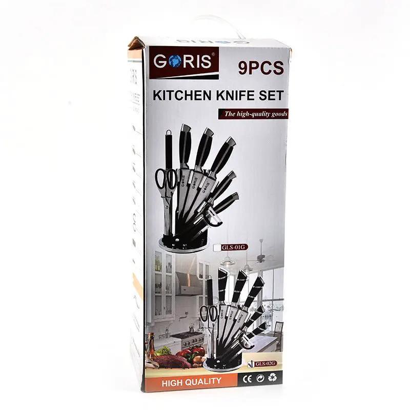 Kitchen Knife Set With Stainless Steel 430 Handle And TPR Grip For Durable Kitchen Knives by null