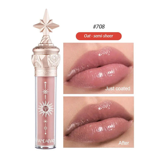 Moisturizing Lip Gloss With Mirror Finish In 8 Colors Waterproof Long Wearing Lip Lacquer by null