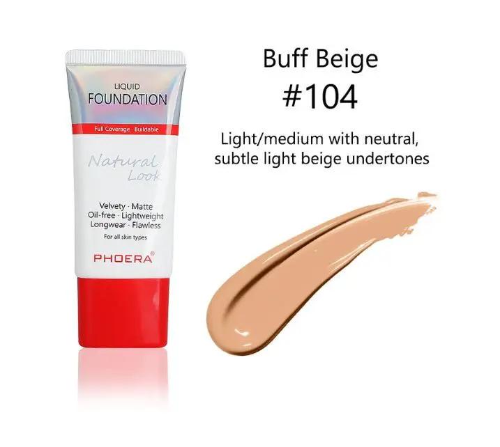 Matte Silky Liquid Foundation For Natural Look With Lightweight Buildable Coverage From Sheer To Full by null
