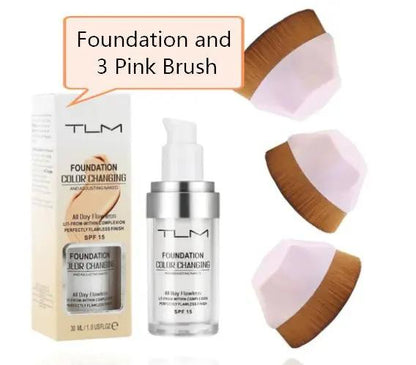 Color Changing Liquid Foundation Concealer SPF 50 Portable Natural Shade Makeup BB by null