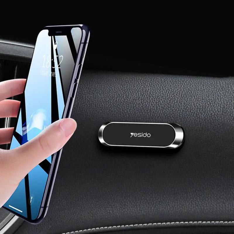 Magnetic Aluminum Alloy Phone Holder Stand For Desk Durable Aluminum Phone Mount With Strong Grip by null
