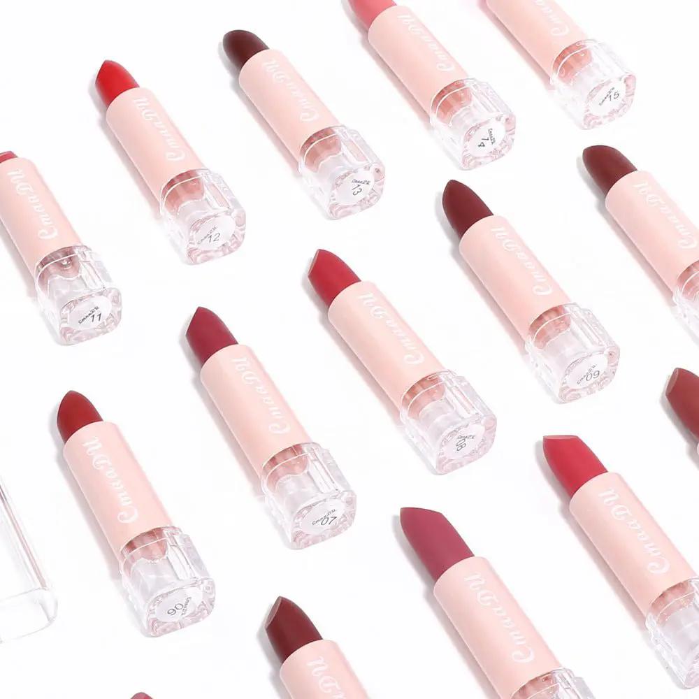 CmaaDu15 Color Matte Lipstick And Waterproof Moisturizing Lip Gloss Set With Seven Color Variants A To G by null