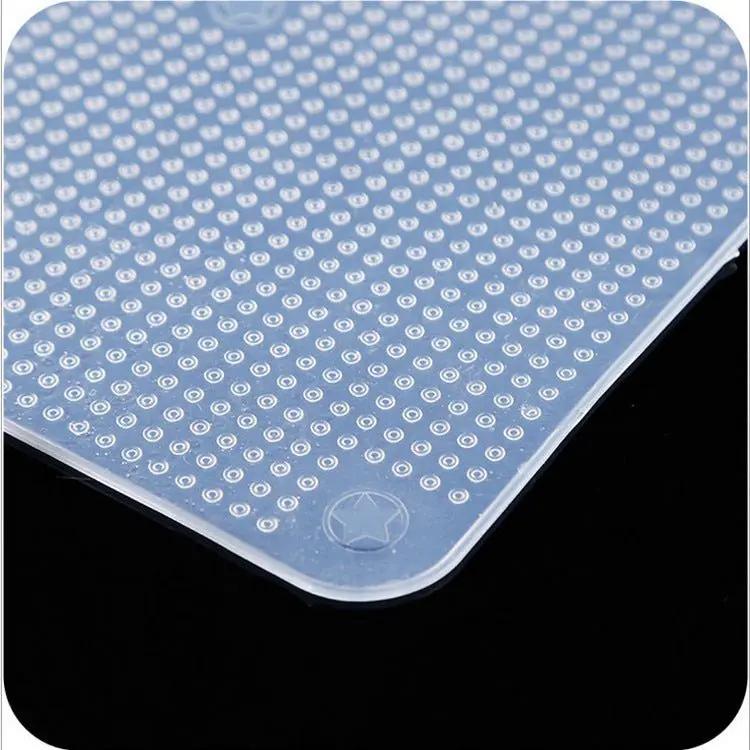 Reusable Silicone Stretch Wrap And Bowl Cover Set Microwave Safe Fridge Seal Anti Slip Tea Pad Food Grade by null
