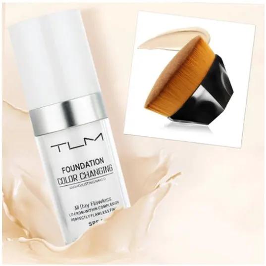 Color Changing Liquid Foundation Concealer SPF 50 Portable Natural Shade Makeup BB by null