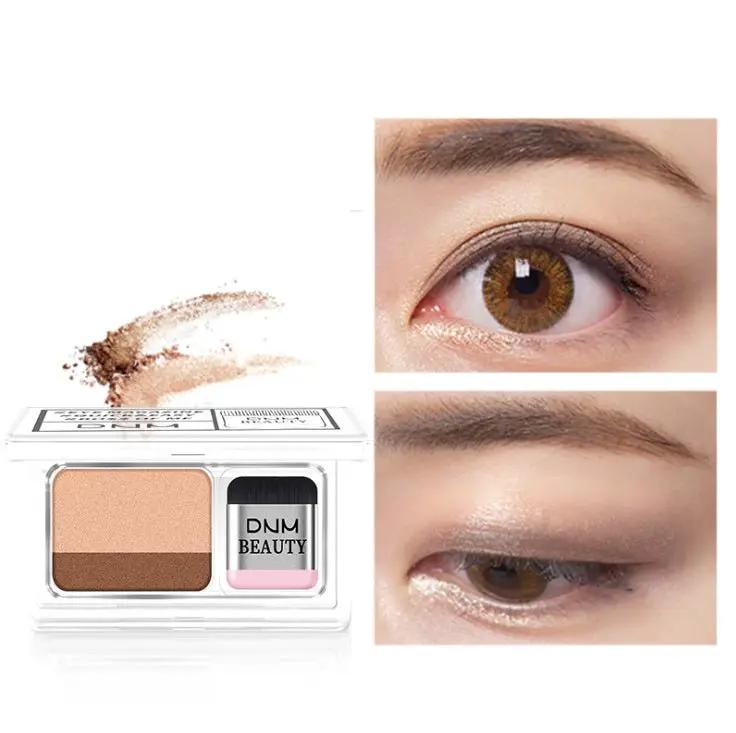 Double Color Eyeshadow Palette With Double Layer Design Waterproof Shimmer Pigment Cosmetics by null