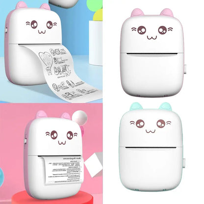 Mini Printer Portable Mini Bluetooth WiFi New Wrong Printer Mobile Phone Photo Title Note Hot Print Pocket Student Error Label Printer by Zeny Home & Beauty