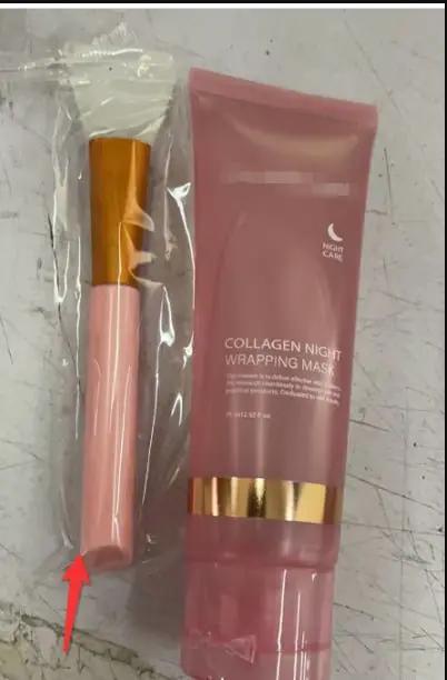 Collagen Night Face Mask With Natural Ingredients For Firming Hydration And Anti Wrinkle Skin Care by null
