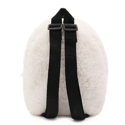 Panda Cotton School Bag For Children Small Size Breathable Certificate Bag Bow Accent No Shoulder Straps by null