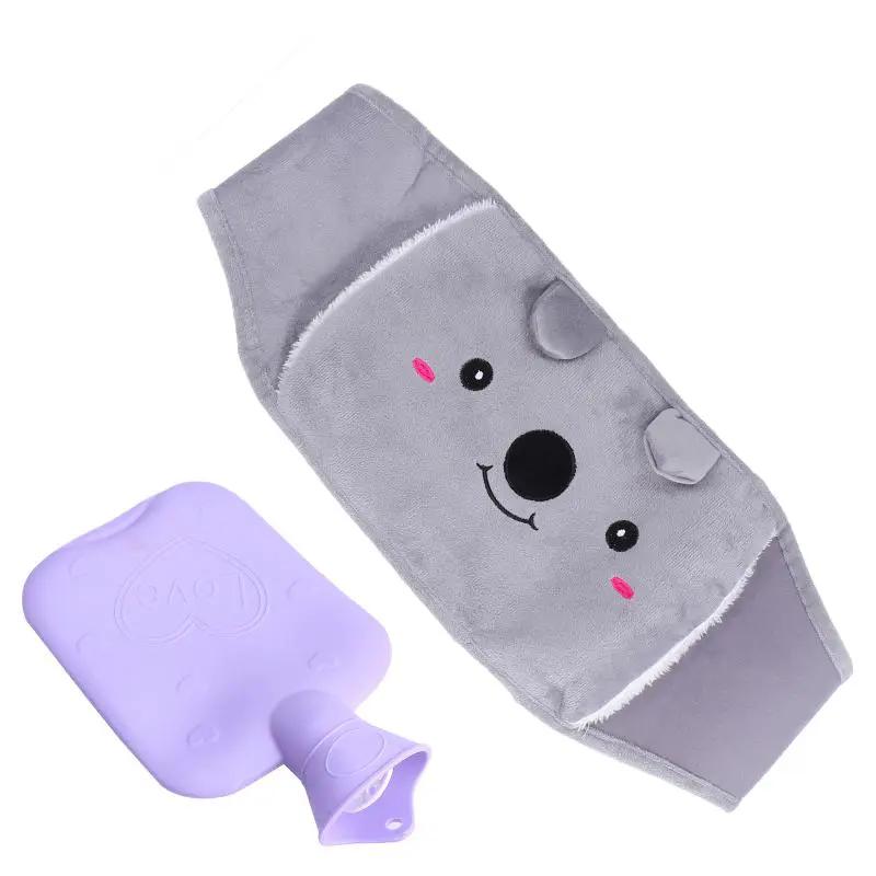 Set Hot Water Bottle Bag With Warm Plush Waist Cover B Elt by Zeny Home & Beauty
