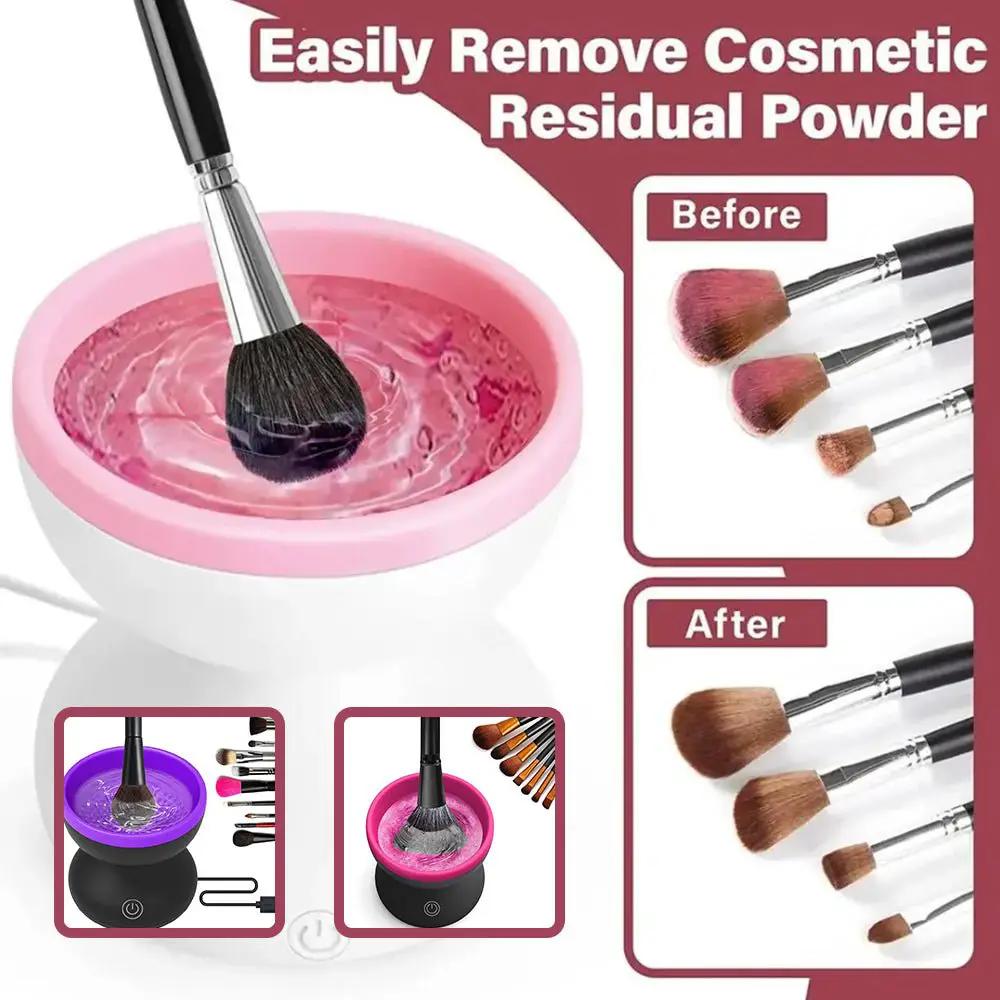 Portable Electric Makeup Brush Cleaner USB Beauty Tools for All Brush Sizes by null