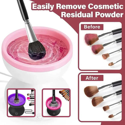 Portable Electric Makeup Brush Cleaner USB Beauty Tools for All Brush Sizes by null