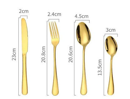 Stainless Steel 24 Piece Cutlery Set With One Piece Molded Construction For Everyday Dining And Place Settings by null