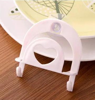 Plastic Hook Sponge Storage Rack With Strong Suction For Bathroom Toilet Office Use by null