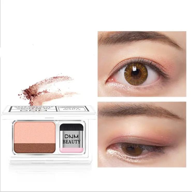Double Color Eyeshadow Palette With Double Layer Design Waterproof Shimmer Pigment Cosmetics by null