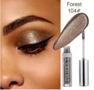 PHOERA Magnificent Metals Glitter and Glow Liquid Eyeshadow Set in 12 Sparkling Colors by null