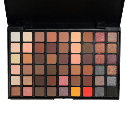 Portable Professional 54 Color Eyeshadow Palette for Makeup Natural Shimmer and Matte Finishes by null